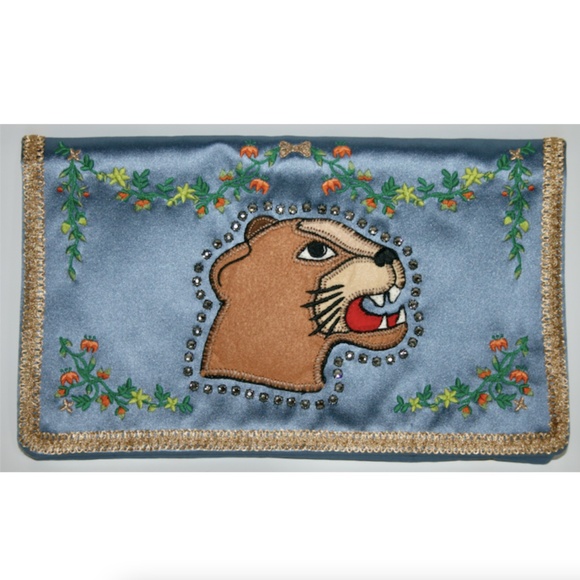 Gucci Crystal Rajah Broadway Guccification Clutch